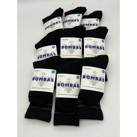 Bombas Underwear & Socks Bombas Mens Calf Crew Socks Small Black